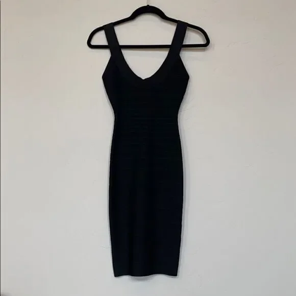 Herve Leger Black Dress - Picture 3 of 7
